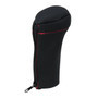 NEOPRENE BLACK GEAR SHIFT KNOB COVER- Red Stitching