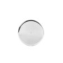 Chrome Plastic Thread-On 33mm Flat Top Tube Lug Nut Cover With Lock Flange