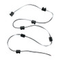 2-PRONG PLUG WIRING HARNESS WITH 6" LEAD BETWEEN PLUGS - 5 PLUGS