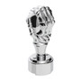 THREAD-ON SKULL GEARSHIFT KNOB WITH 9/10 SPEED ADAPTER - CHROME