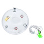 CHROME ALUMINUM STEERING WHEEL HORN BUTTON WITH METAL MEDALLION, US MARINE CORPS