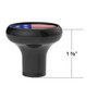 1/2"-13 THREAD-ON GEARSHIFT KNOB WITH US FLAG STICKER - BLACK