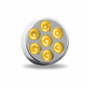 2.5″ Amber Marker to Red Auxiliary Round LED Light – 7 Diodes