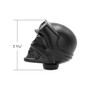 ALUMINUM SKULL BIKER 1/2"-13 THREAD-ON GEARSHIFT KNOB - BLACK (BULK)