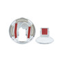 CHROME PLASTIC FUEL CAP COVER FOR PETERBILT - LOCKING