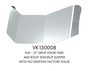 Kenworth T680 Drop Visor 18" with 10 Bullet Light Holes