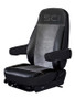 Universal Seat Cover - Black On Gray-Steering Creations-SC1001