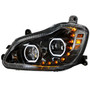 Black 10 LED Headlight For 2013-2021 Kenworth T680
