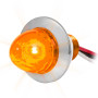 DUAL FUNCTION 1″ MINI PUSH/SCREW WATERMELON LED LIGHT WITH CHROME PLASTIC BEZEL.