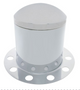 Chrome Dome Rear Axle Cover 3PC Kit w/ 33mm Nut Cover -  Steel/Aluminum Wheel