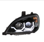 "Blackout" Projection Headlight W/ LED Position Light For 2001-2020 Freightliner Columbia