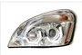 Chrome Projection Headlight W/ LED Position Light For 2008-2017 Freightliner Cascadia