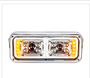 10 High Power LED "Chrome" Projection Headlight W/LED Turn Signal &amp; Position Light Bar