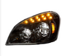 Black LED Headlight For 2008-2017 Freightliner Cascadia