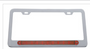 Chrome License Plate Frame w/ 19 LED 12" Reflector Light Bar