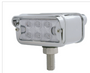 6 LED Dual Function T Mount Double Face Light W/  Horizontal Visor - Amber & Red LED/Clear Lens United Pacific 39415