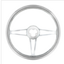 18" Aluminum "3-Spoke" Style Steering Wheel