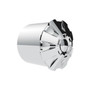 Flat Top Hex Chrome Plastic 33mm Screw-On Lug Nut Cover