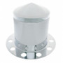 Stainless Pointed Rear Axle Cover 3PC Kit With 33mm Nut Cover - Steel/Aluminum Wheel