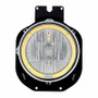 Crystal Headlight With Amber LED Halo Ring For 1996-2005 Freightliner Century