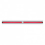 Chrome Top Mud Flap Plate With Two 24 LED 12" GloLight Bars -
