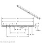 Chrome Top Mud Flap Plate With Two 24 LED 12" GloLight Bars -