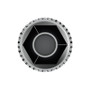 33mm X 4" Chrome Plastic Extra Tall Nut Covers With Flange - Thread-On (60-Pack)