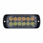 12 High Power LED Ser Thin Warning Light - Amber LED & White LED (Bulk)