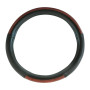 Heavy Duty 20" Steering Wheel Cover Dark Wood W/ Black Leather In Deluxe Series-Grand General-54022