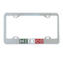 Mexico Script Chrome Plated Steel License Plate Frame With 4 Holes-Grand General-60210