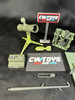 1984 GI Joe Bivouac Parts Rack Shovel Machette Ax Canteen Mortar Radio Cot 37015