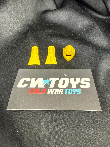 1992 GI Joe Wet Suit V3 Helmet and Flippers Accessory Lot 47120