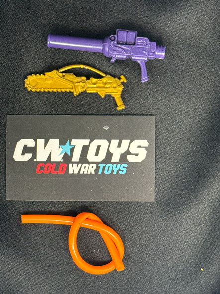 1991 GI Joe Eco Squad Cesspool Gun Hose Chainsaw Accessory Lot 47135