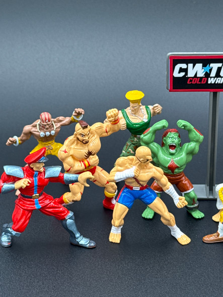 Bandai 1994 Street Fighter 2 Chara Full World Mini PVC Japan Import SET