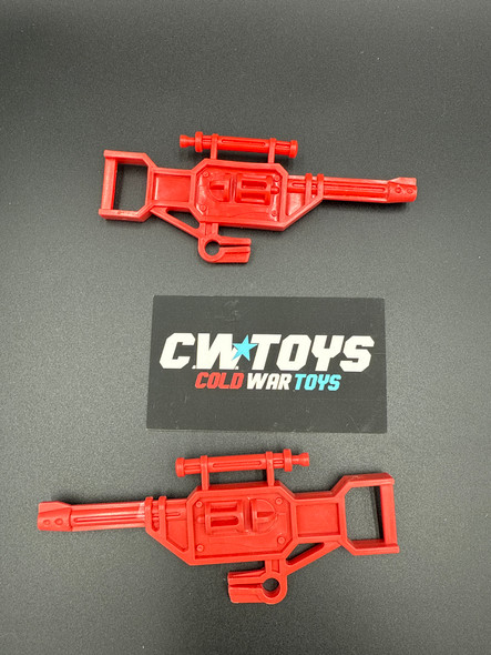 1986 Mattell Bravestarr Fort Kerium Pair of Red Guns 