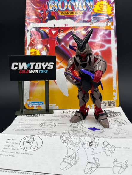 1995 Playmates Ronin Warrirors Cale With Cardback Instructions 40115
