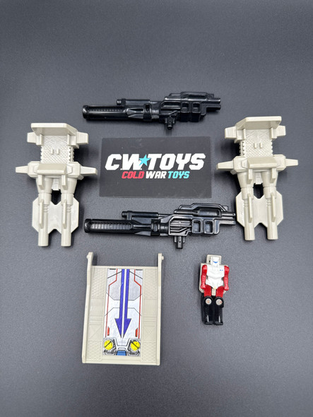 1988 Hasbro G1 Transformers Power Master Prime Black Guns Gray Guns Ramp Hi-Q Engine 53149