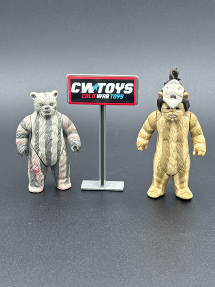 1983 Star Wars Ewok Lot of Logray and Teebo 60069