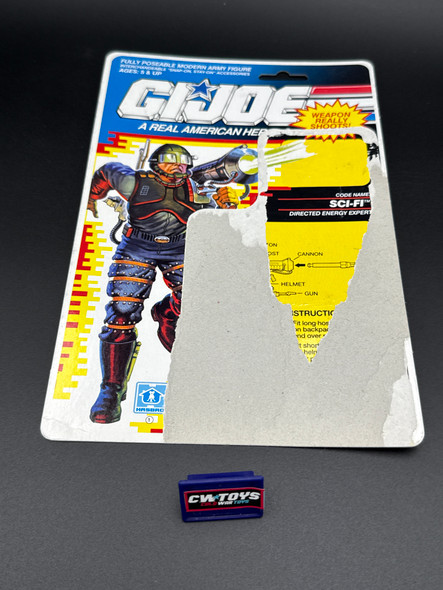 1992 GI Joe Sci Fi V2 Full Uncut Cardback Filecard 
