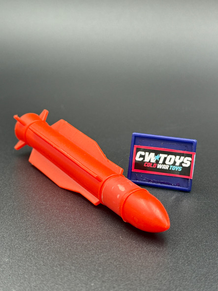 1985 GI Joe USS Flagg Red Missile Part Piece 62202