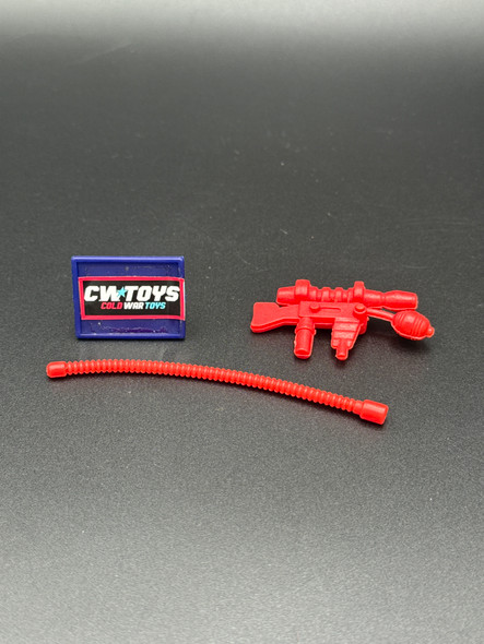 1990 Teenage Mutant Ninja Turtles Toilet Taxi Red Hose and Gun Parts Pieces Lot 63116