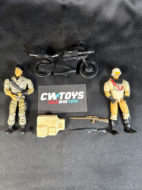 1994 GI Joe Sgt Savage Dynamite Arctic Storm Trooper Urban Attack Bike 37053