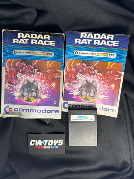 Commodore 64 Radar Rat Race With Box and Manual Untested 