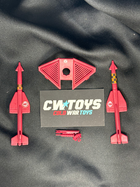 1986 GI Joe Cobra Hydro Sled Missiles Front Guard Gun Pieces Parts 47999