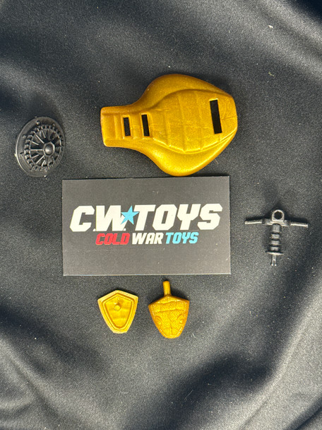 1986 GI Joe Cobra Serpentor Air Chariot Parts FanComplete Snake Head Handle Bars and Front Shroud 48019