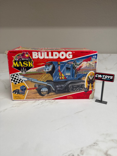 1987 Kenner MASK Bulldog Box Missing a Flap