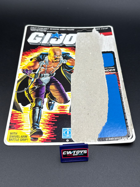 1986 GI Joe Cobra Dr Mindbender Full Uncut Cardback Filecard 