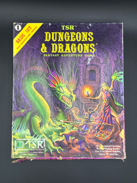 TSR Dungeons and Dragons Basic Set 1 With Sealed Dice and Crayon