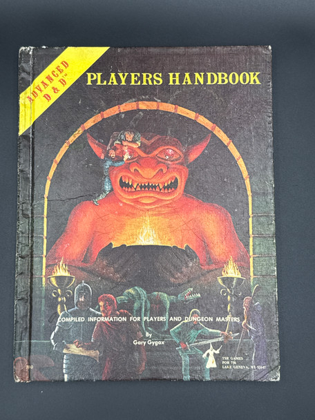 TSR Dungeons and Dragons Players Handbook 1978/1980 6th Print 1st Edition