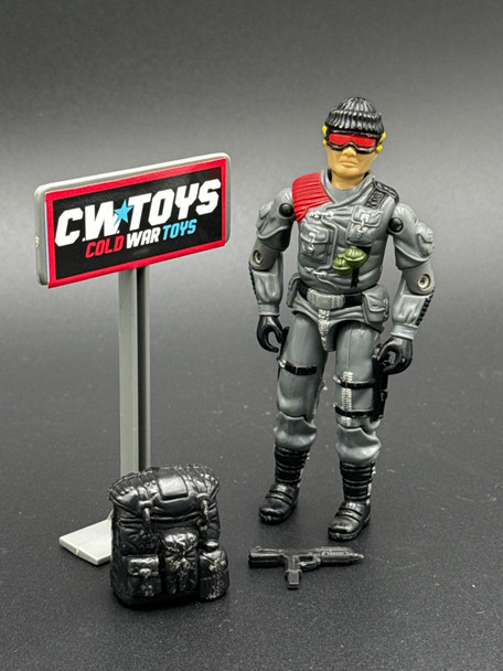 1986 GI Joe Lowlight V1 With Uzi and Backpack 65023